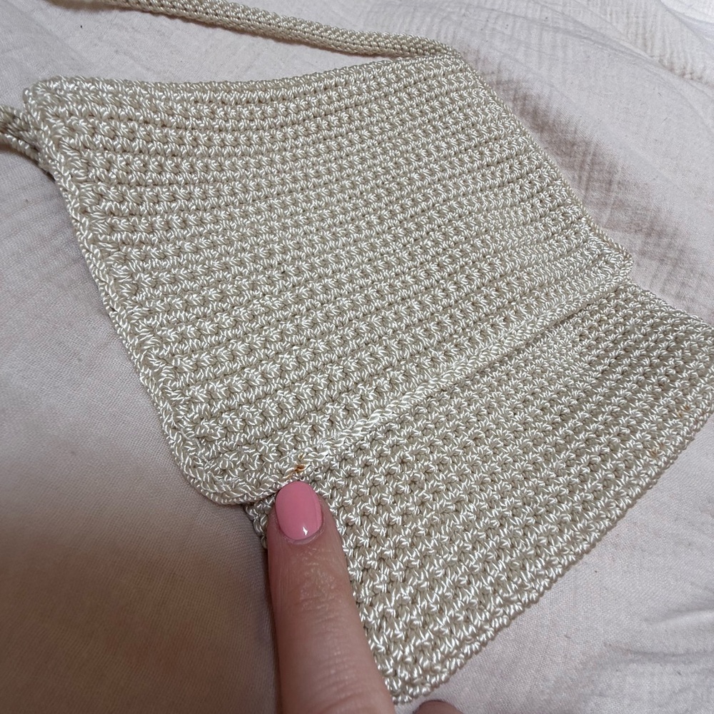 The Sak Cream Crossbody Bag with Textured Design